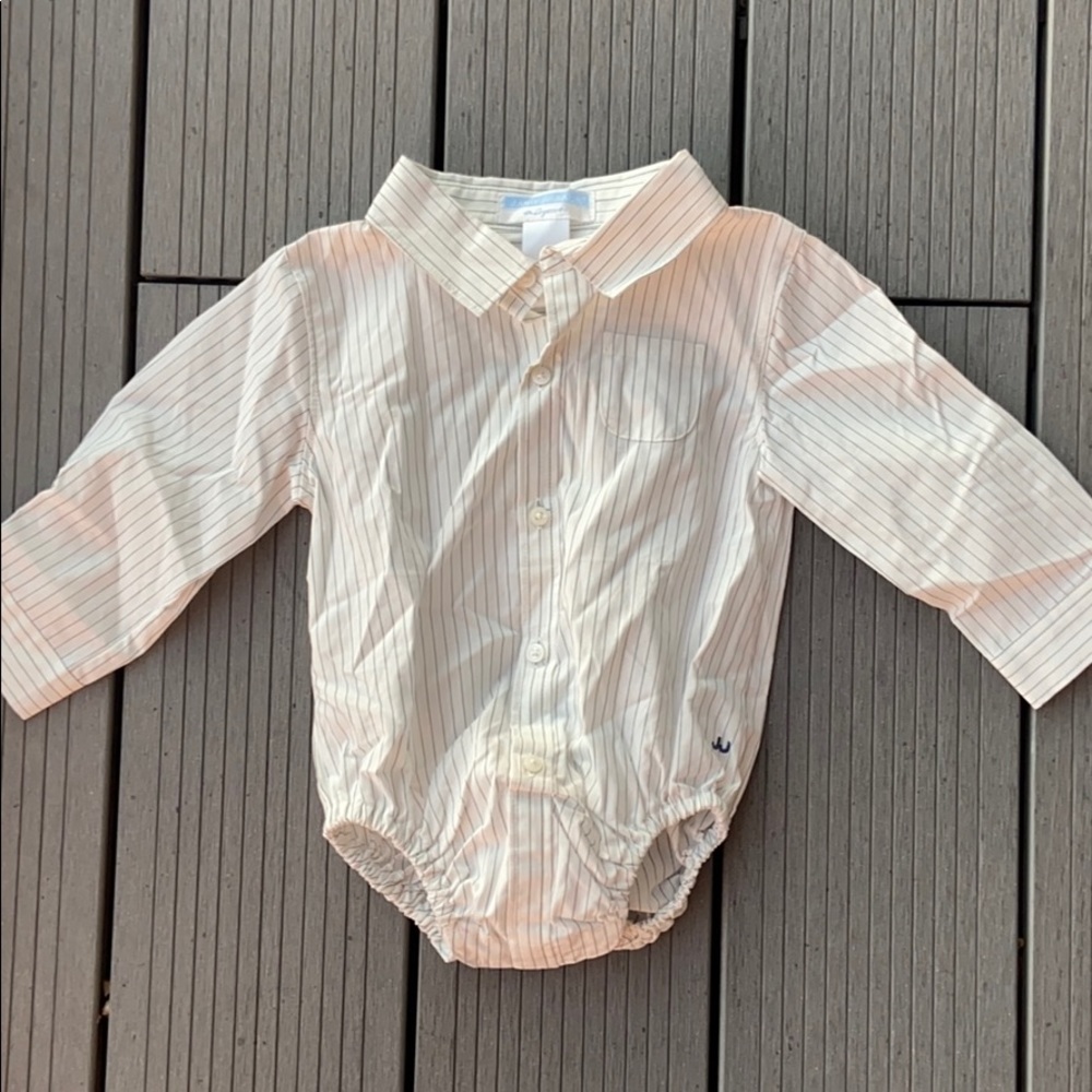 Janie and Jack baby long sleeve button down top.